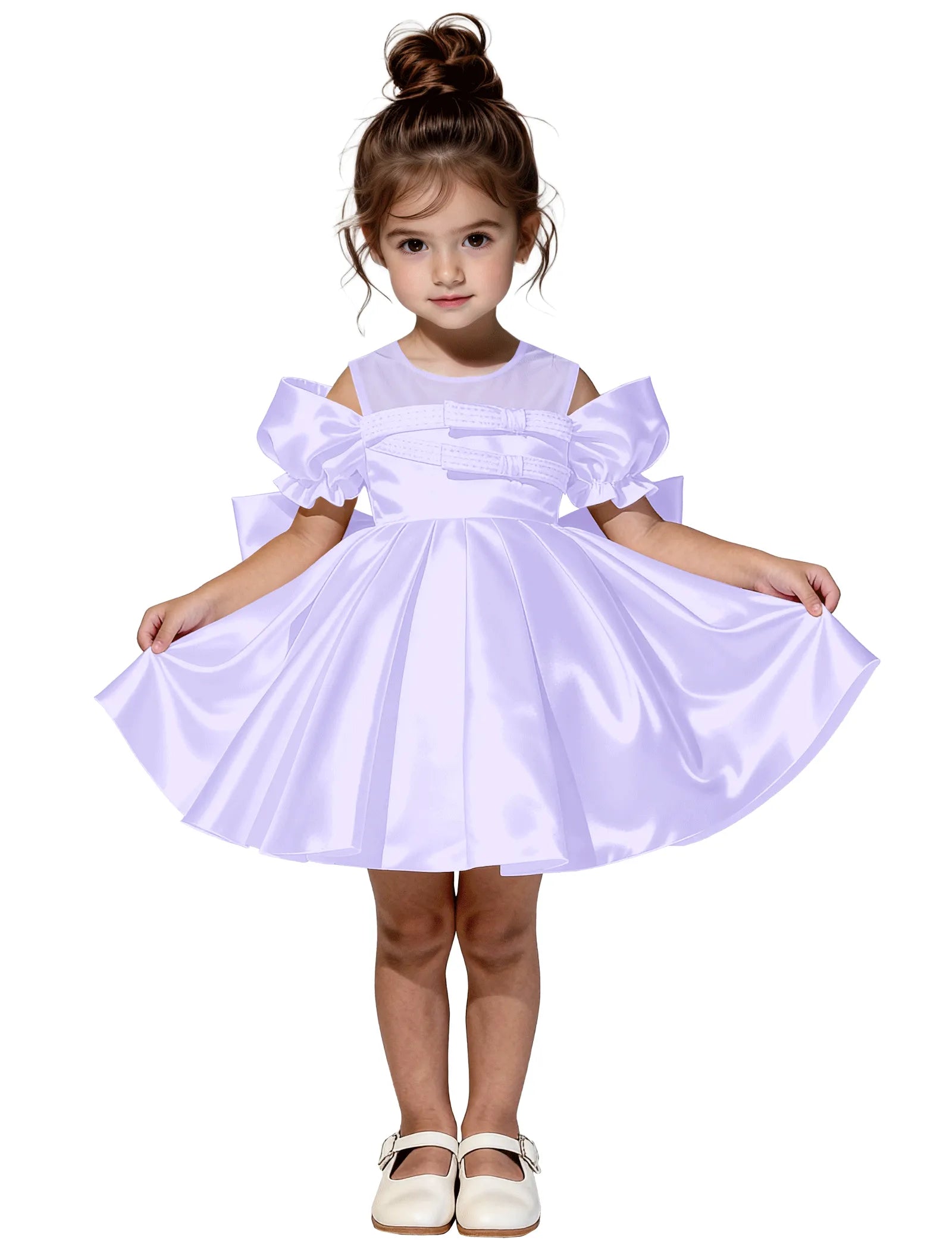 Vestido de princesa sin mangas de encaje