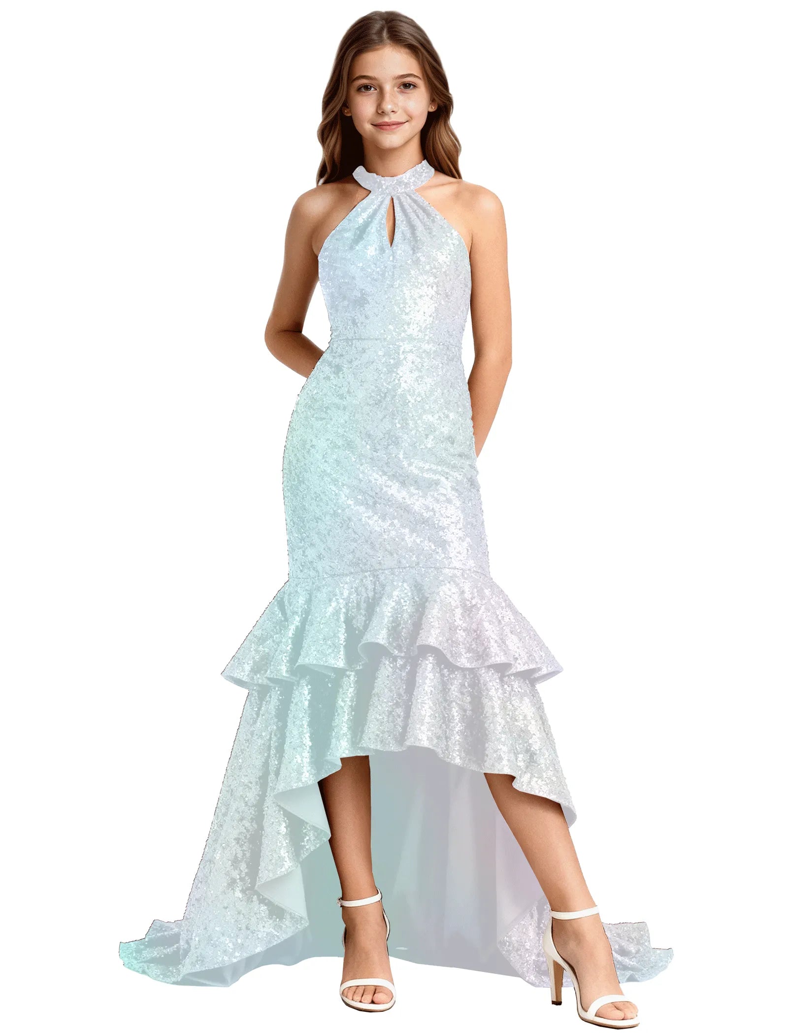 Elegant Party Dress for Girls With Glitter and Flare