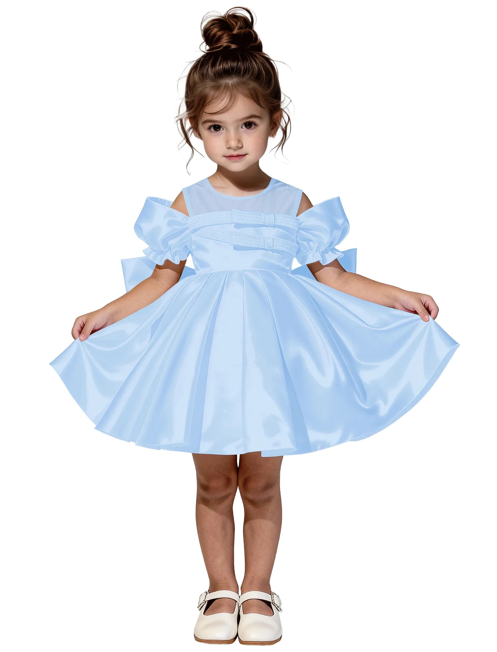 Vestido de princesa sin mangas de encaje