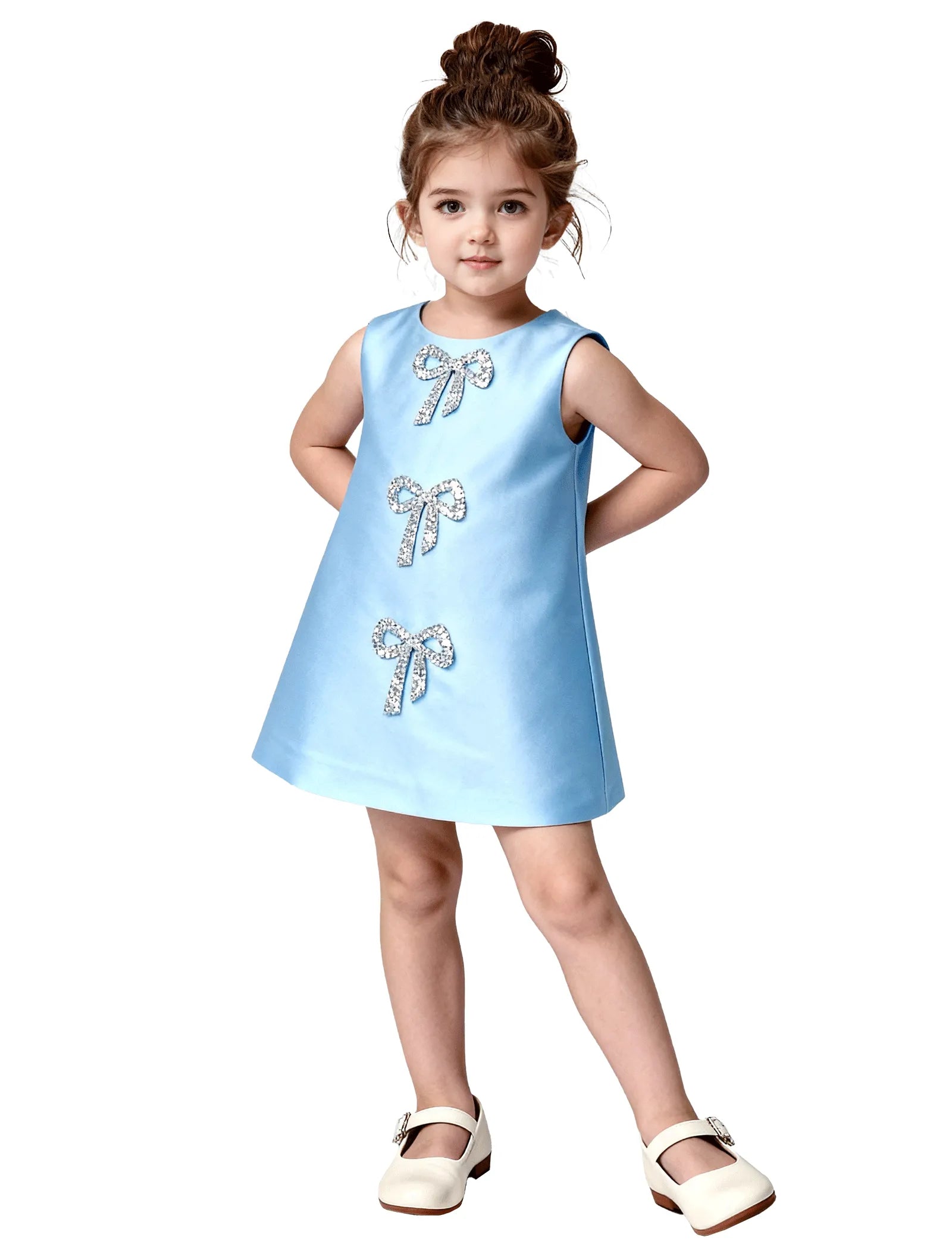 Vestido de princesa sin mangas de encaje