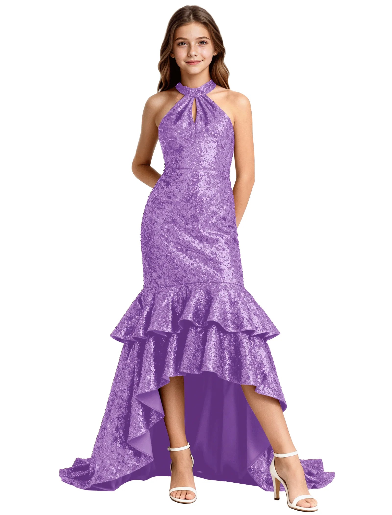 Elegant Party Dress for Girls With Glitter and Flare