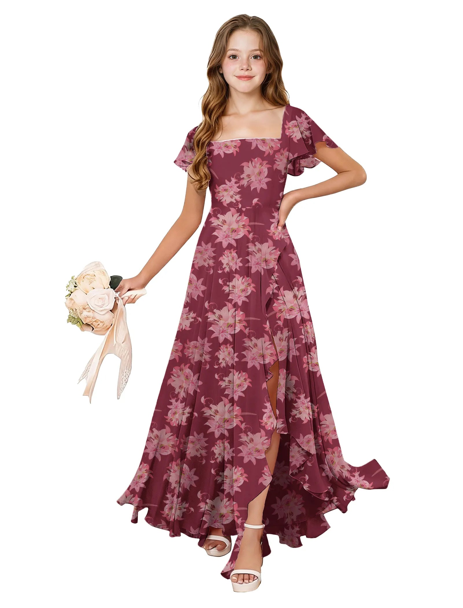Flutter Bloom Junior Bridesmaid Dress