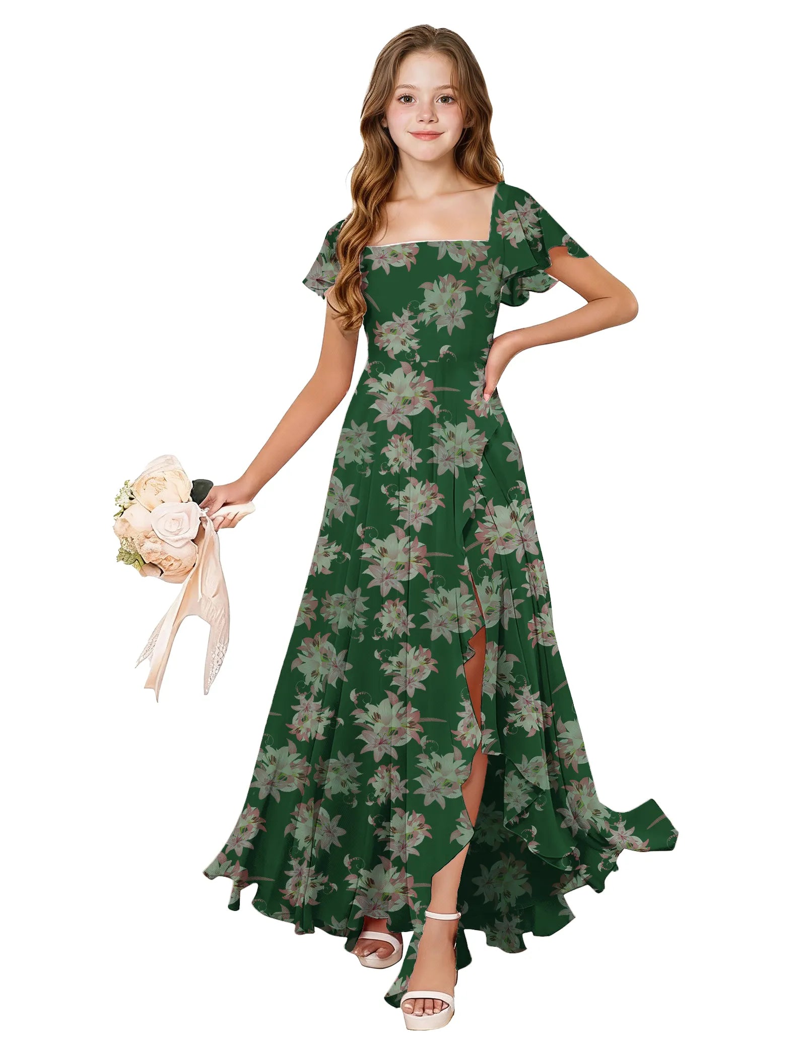Flutter Bloom Junior Bridesmaid Dress