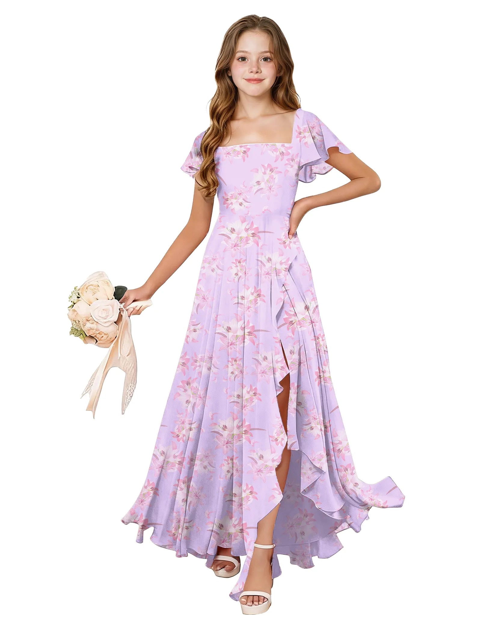 Flutter Bloom Junior Bridesmaid Dress