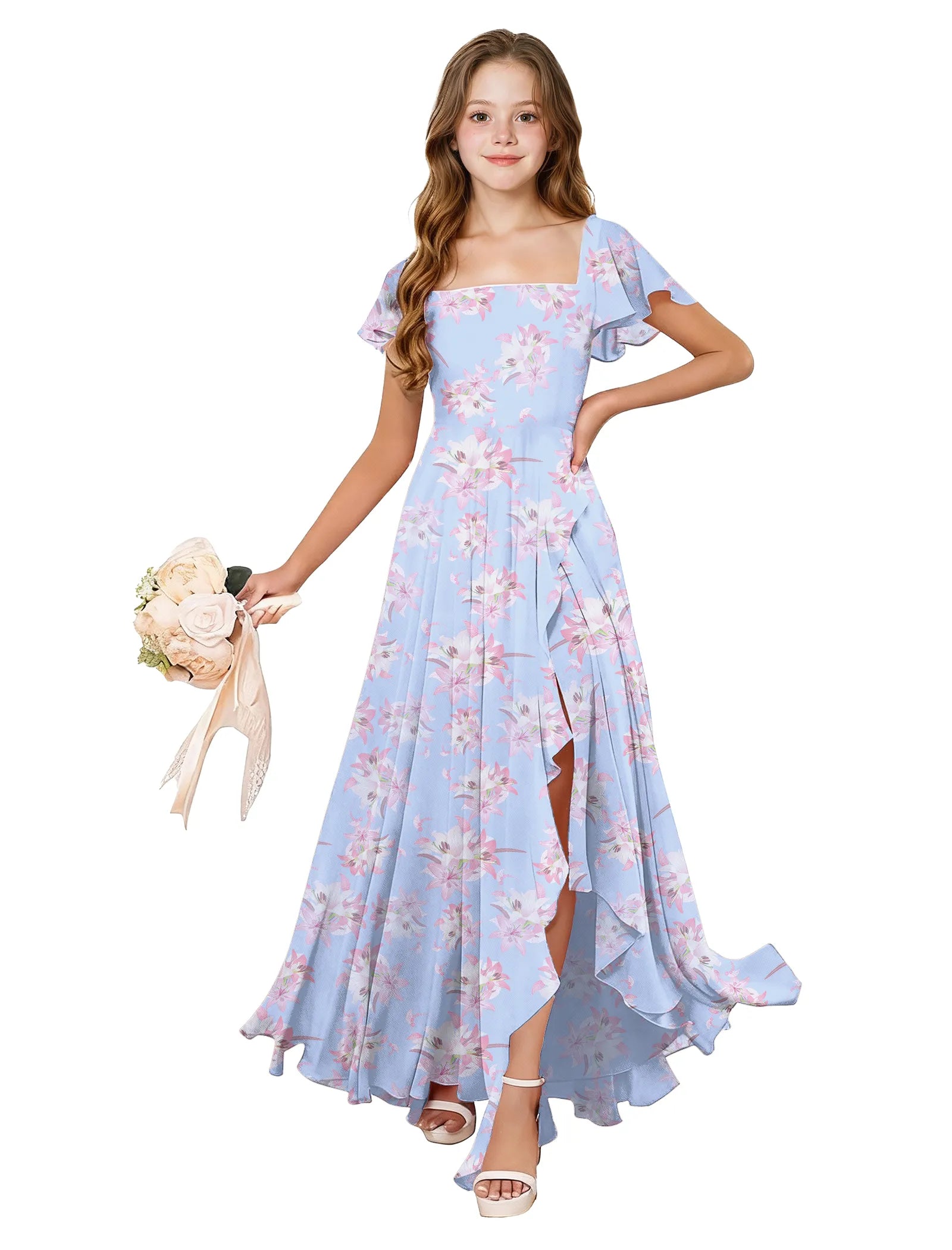 Flutter Bloom Junior Bridesmaid Dress
