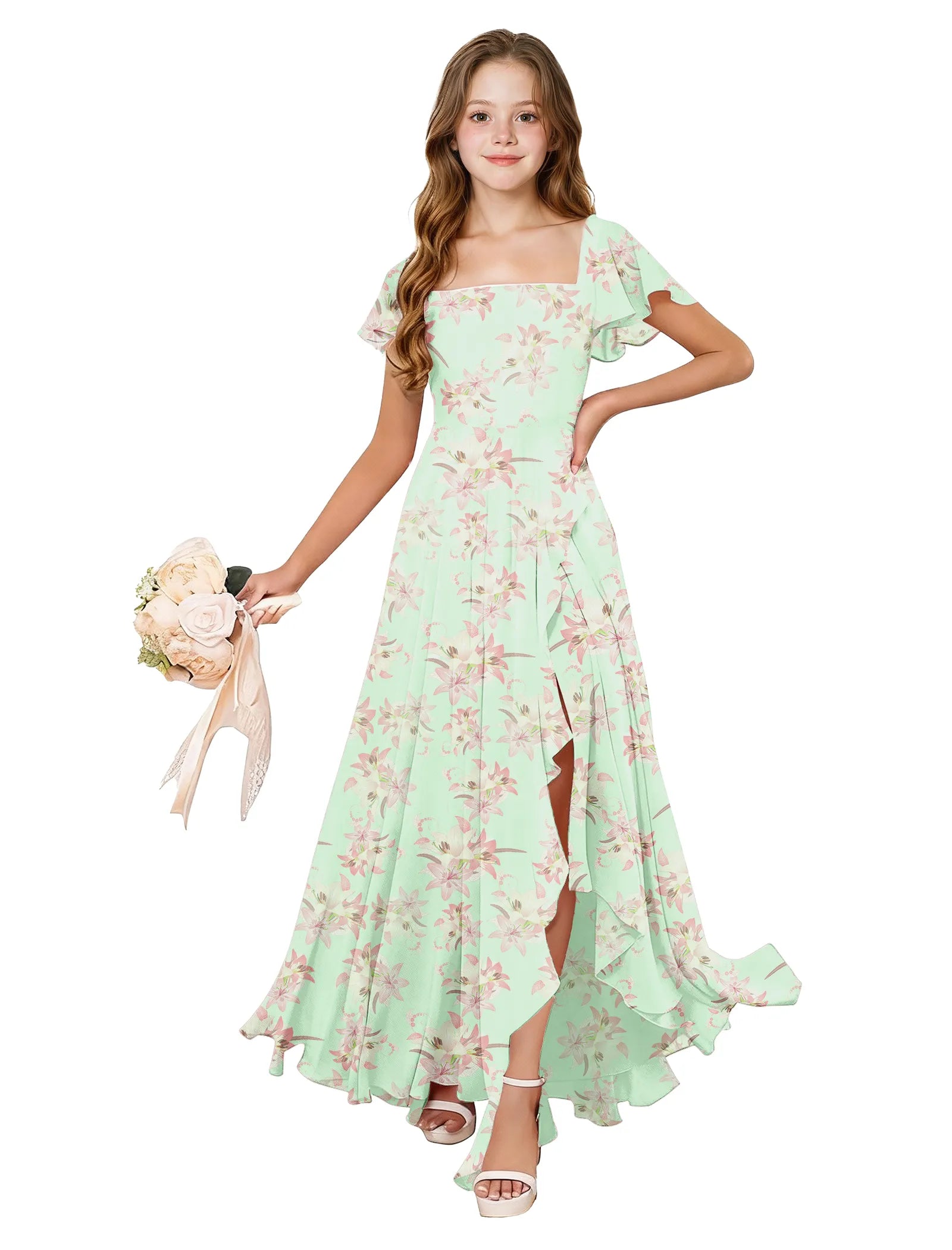 Flutter Bloom Junior Bridesmaid Dress