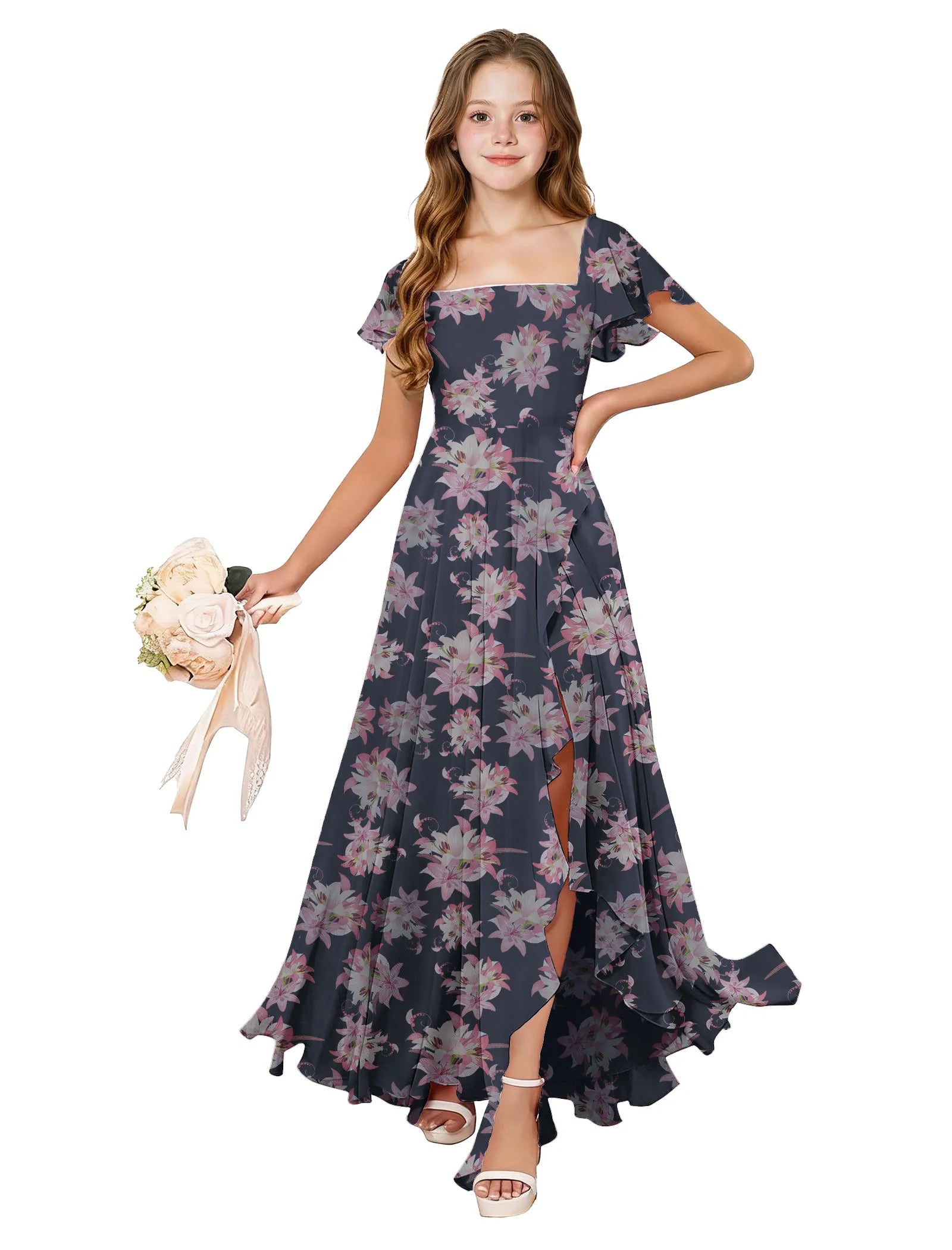 Flutter Bloom Junior Bridesmaid Dress