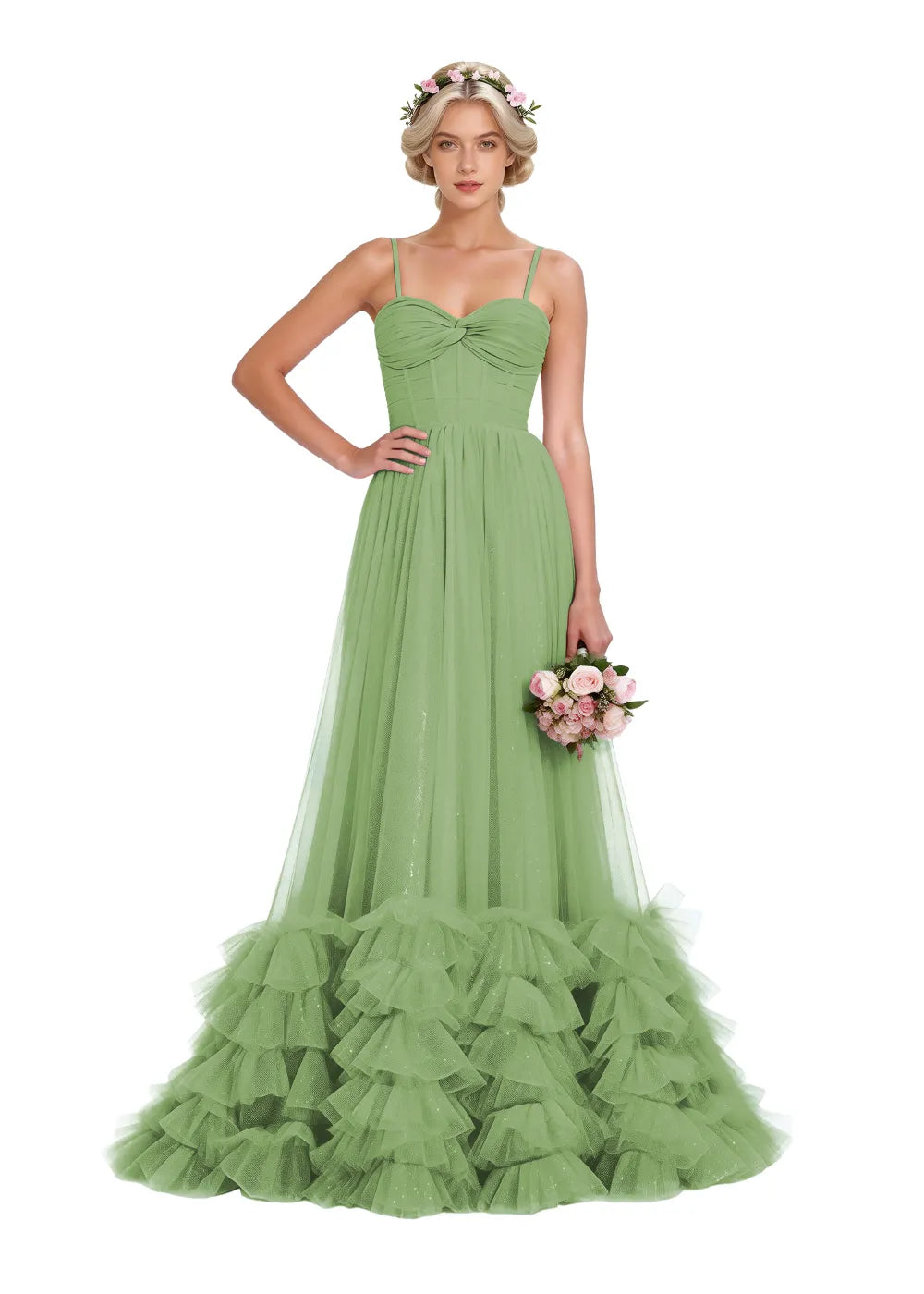 Fairy Whispers – Elegant Mermaid Tulle Dress