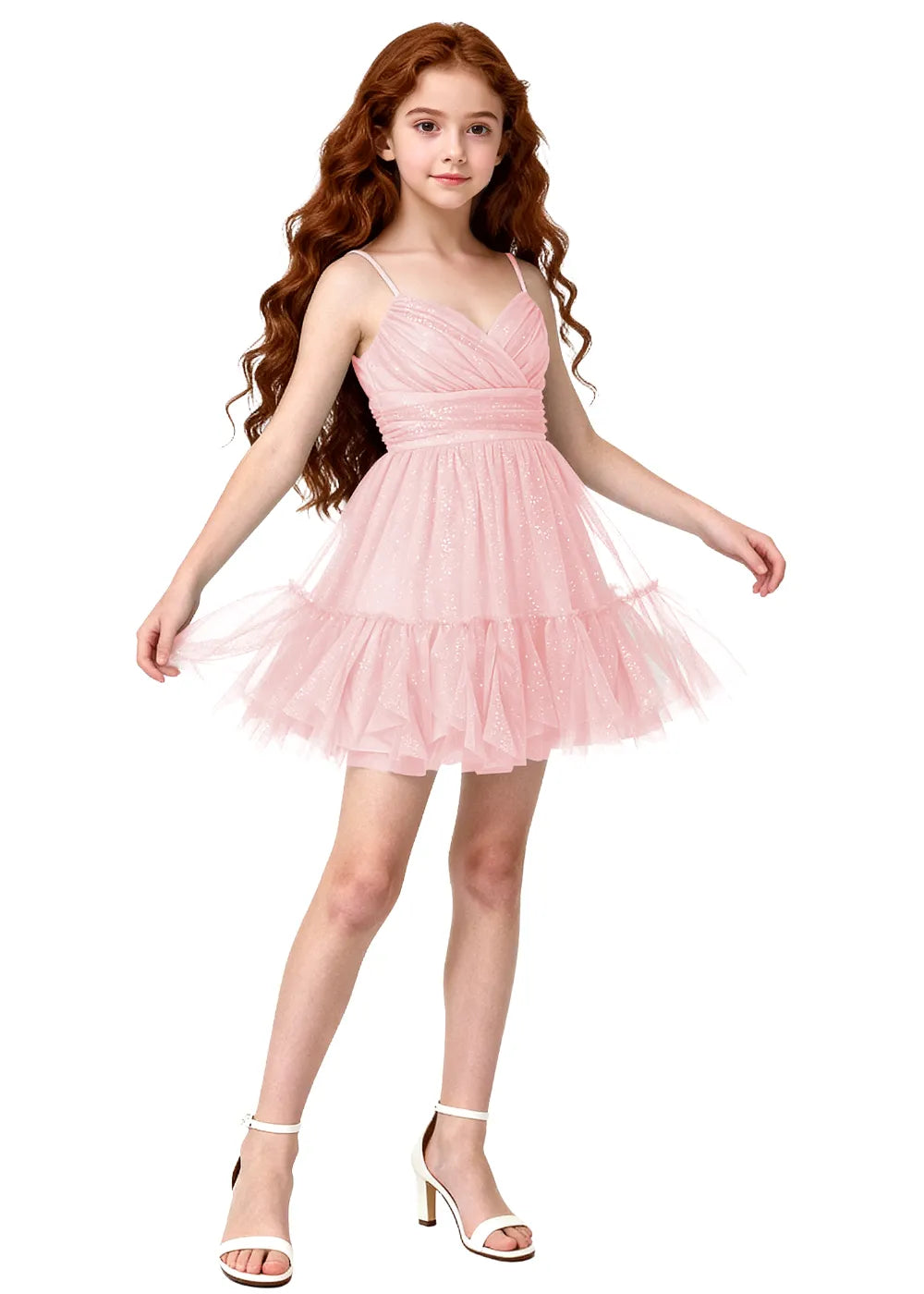 Aurora Ruched Tulle Mini Dress