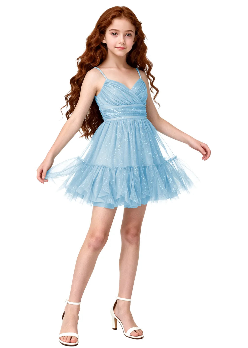 Aurora Ruched Tulle Mini Dress