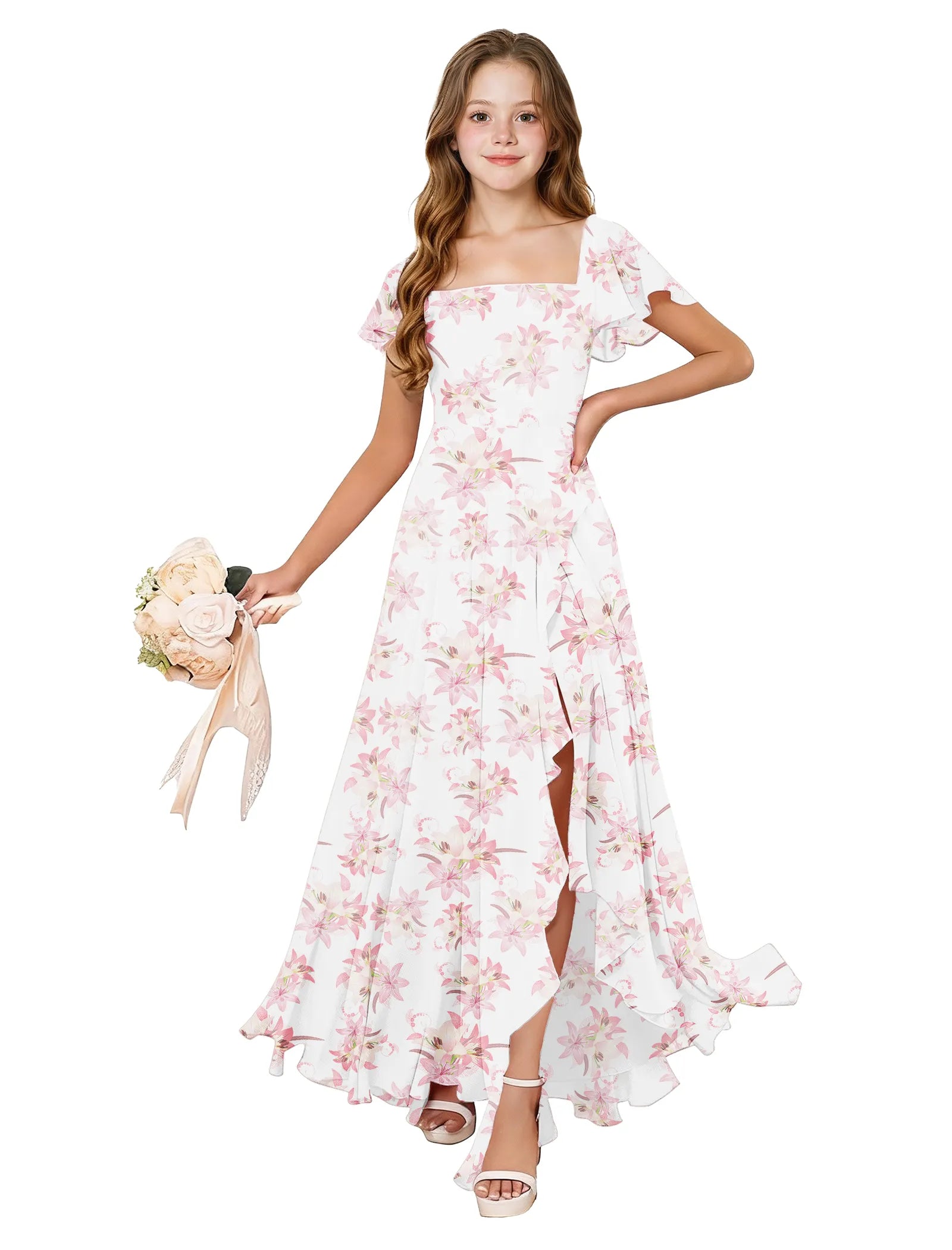 Flutter Bloom Junior Bridesmaid Dress