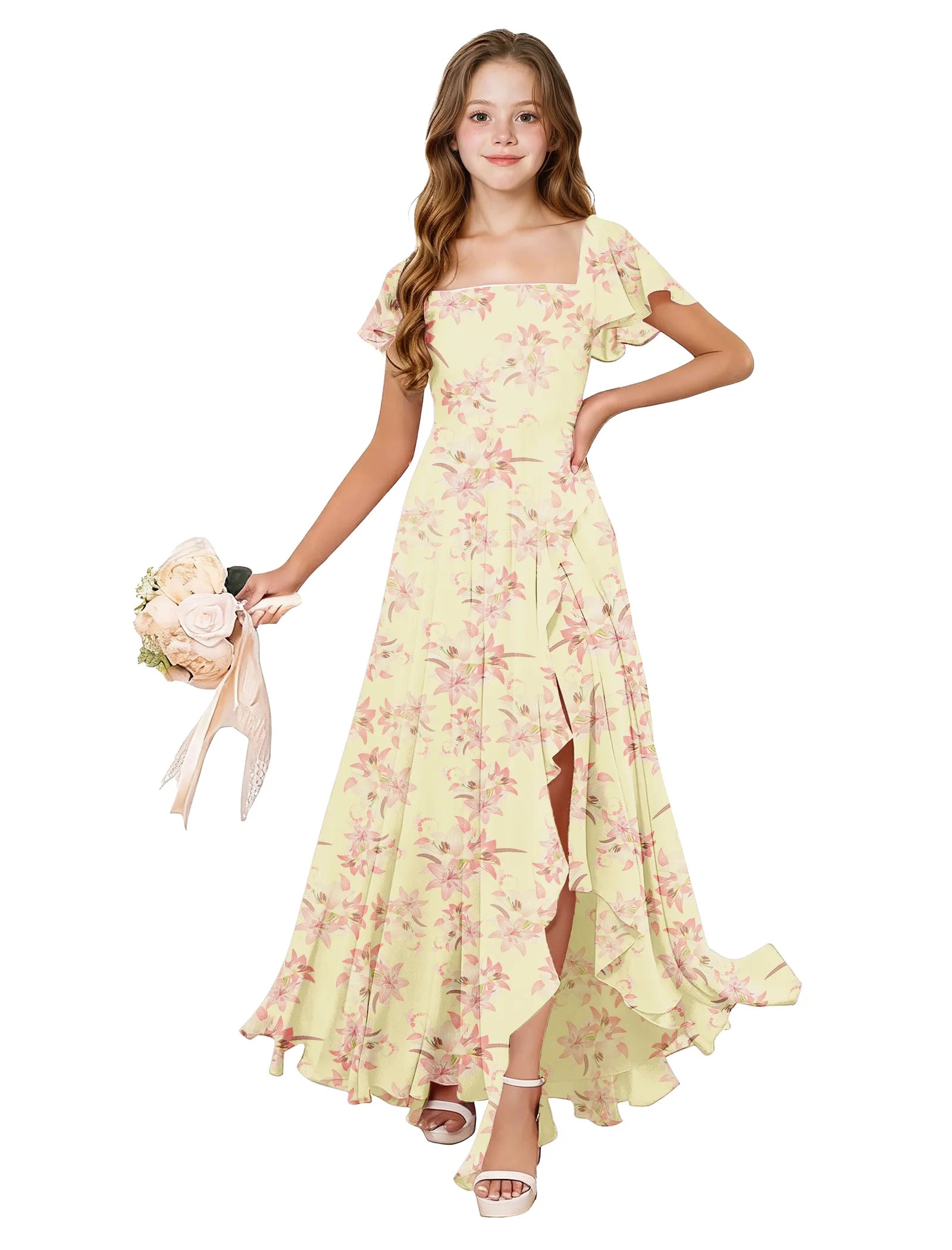 Flutter Bloom Junior Bridesmaid Dress