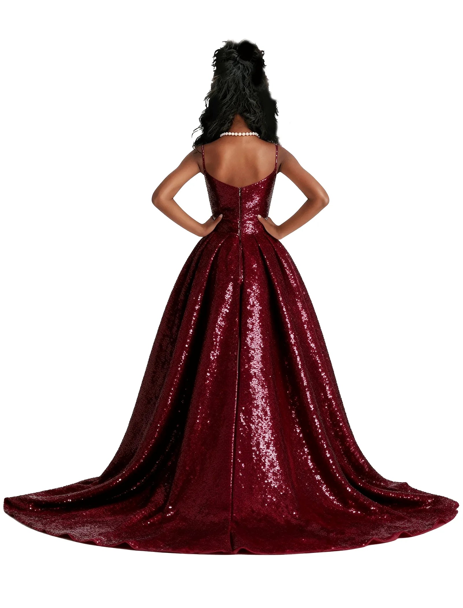 Sequin Ball Gown Party Dress for Girls