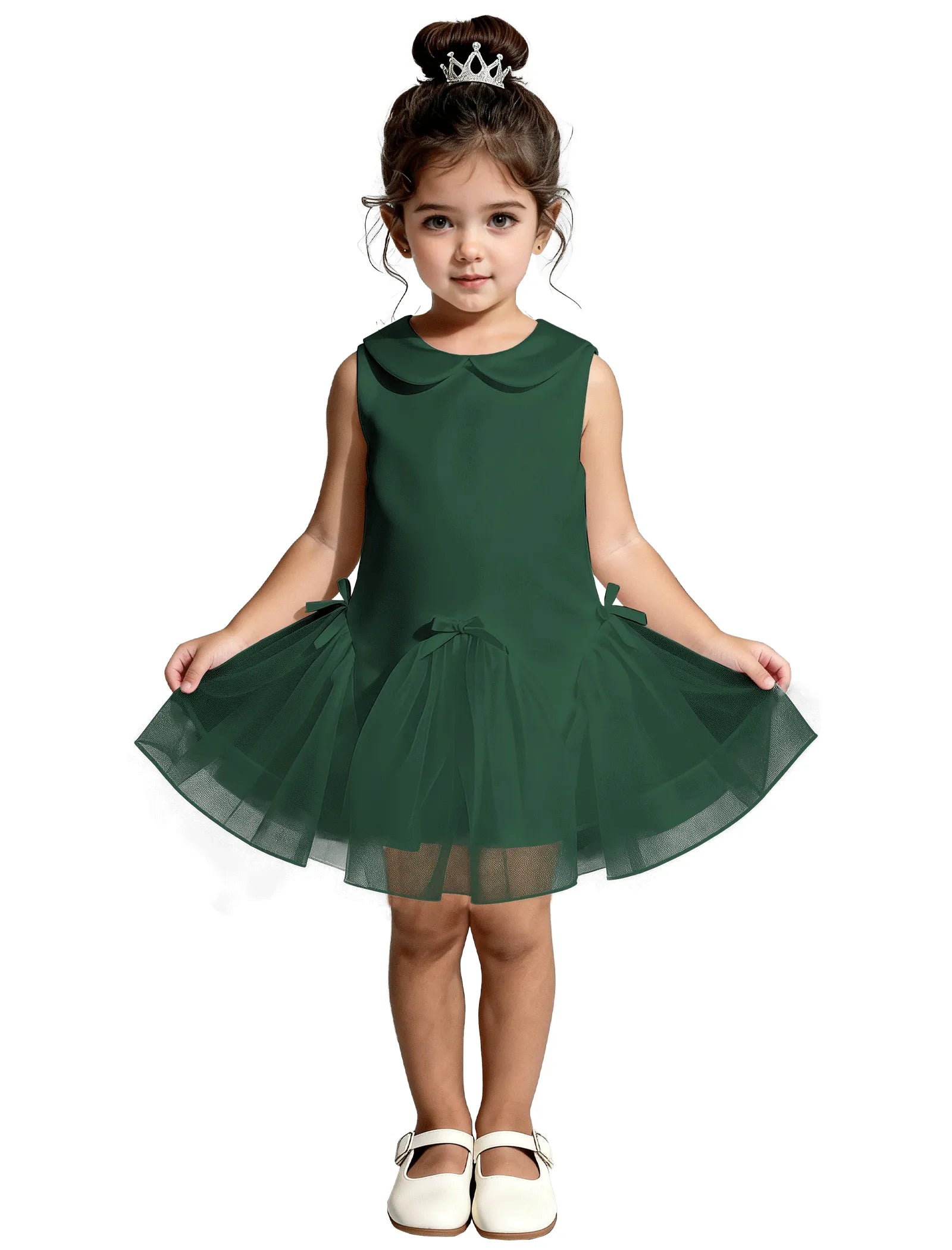 Vestido de princesa sin mangas de encaje
