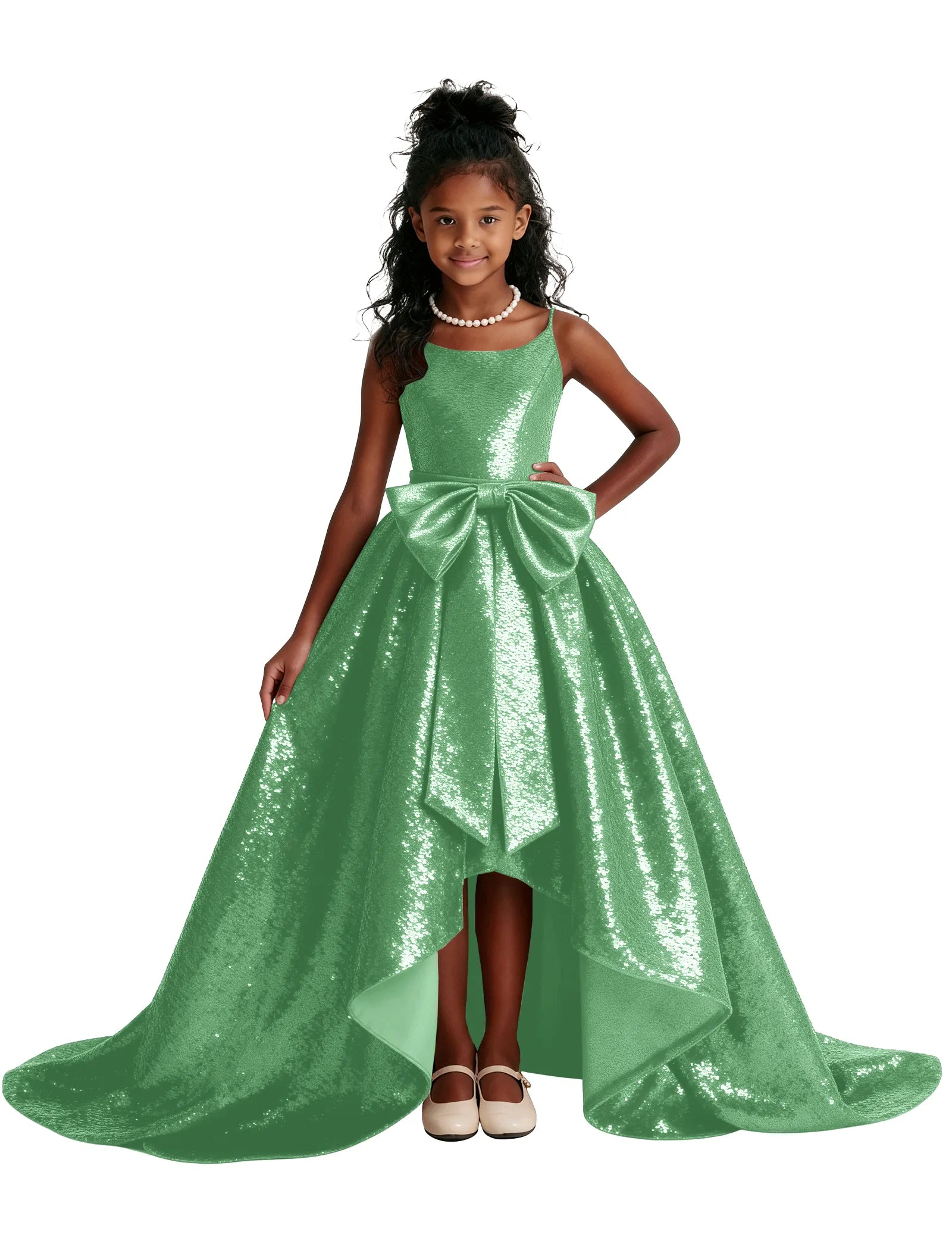 Sequin Ball Gown Party Dress for Girls