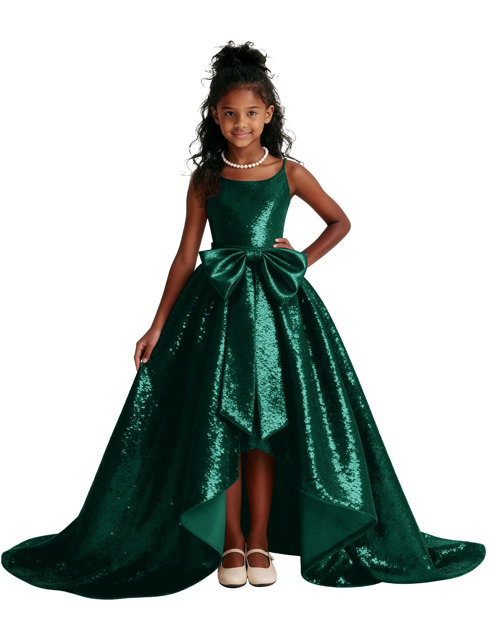 Sequin Ball Gown Party Dress for Girls