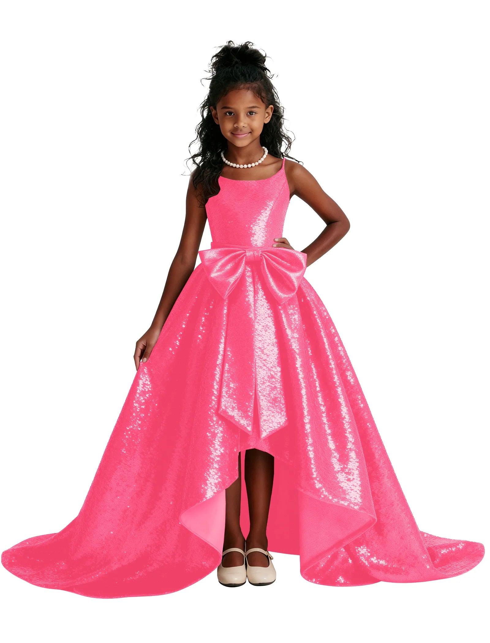 Sequin Ball Gown Party Dress for Girls