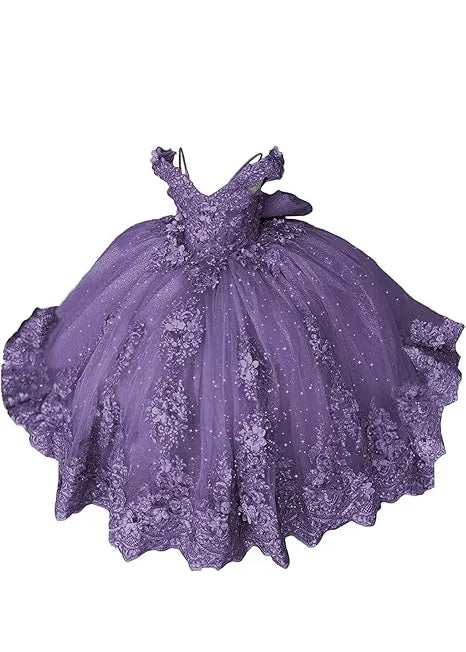 Aurora Garden Lace-Up Floral Princess Dress