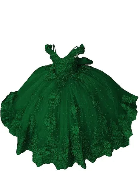 Aurora Garden Lace-Up Floral Princess Dress