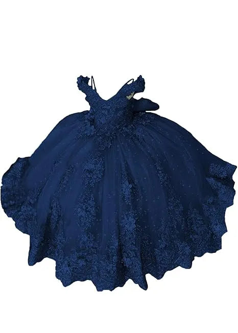 Aurora Garden Lace-Up Floral Princess Dress