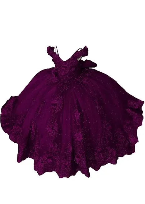 Aurora Garden Lace-Up Floral Princess Dress
