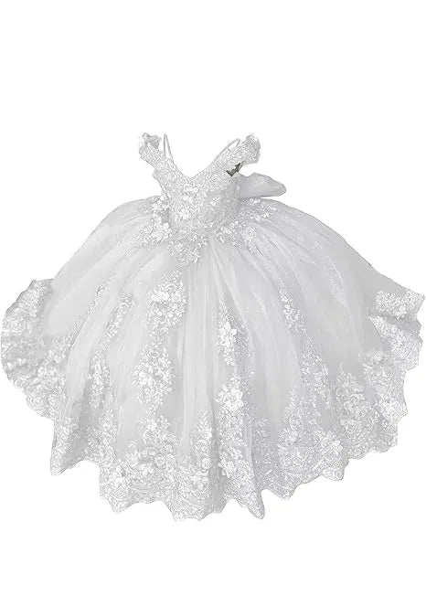 Aurora Garden Lace-Up Floral Princess Dress