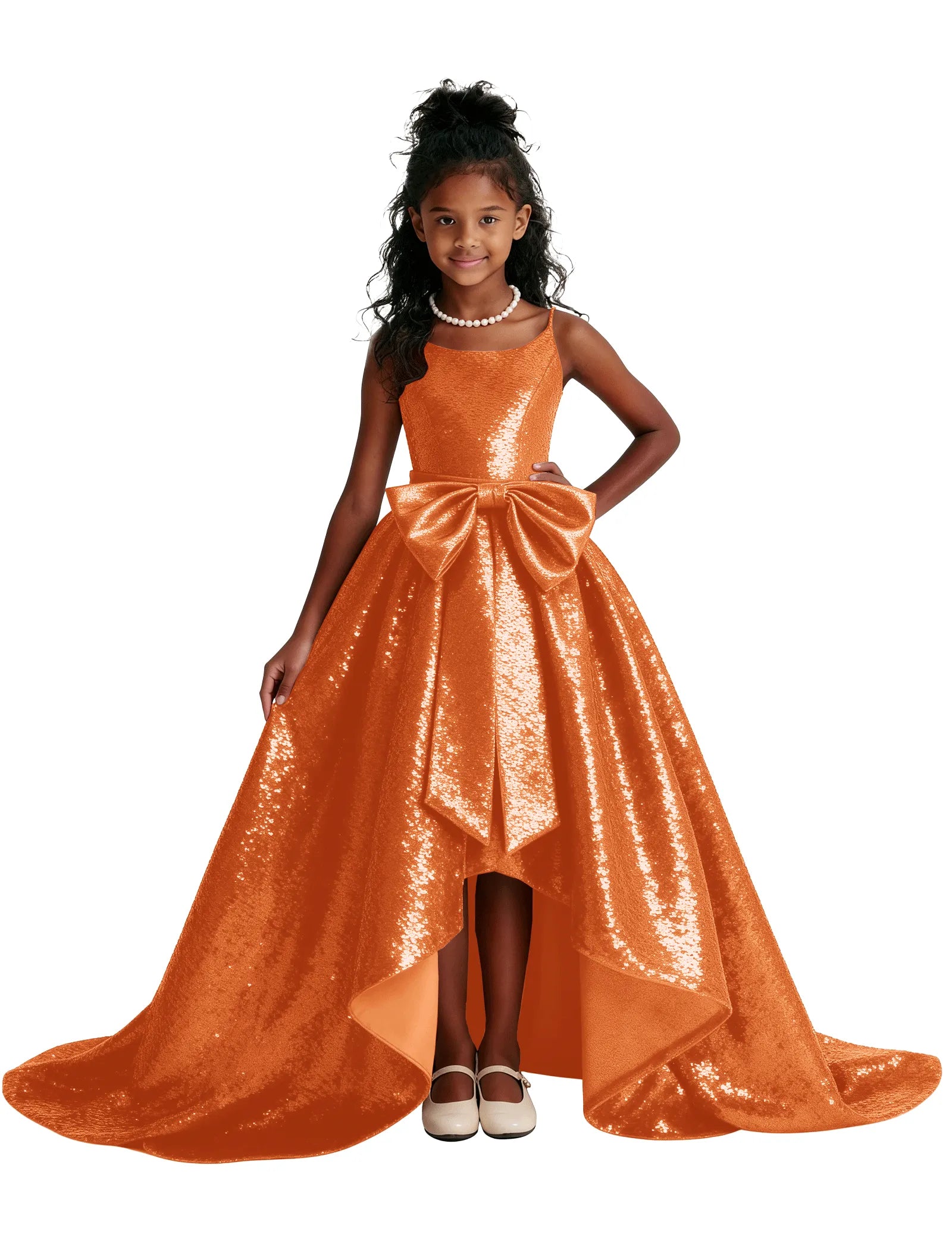 Sequin Ball Gown Party Dress for Girls