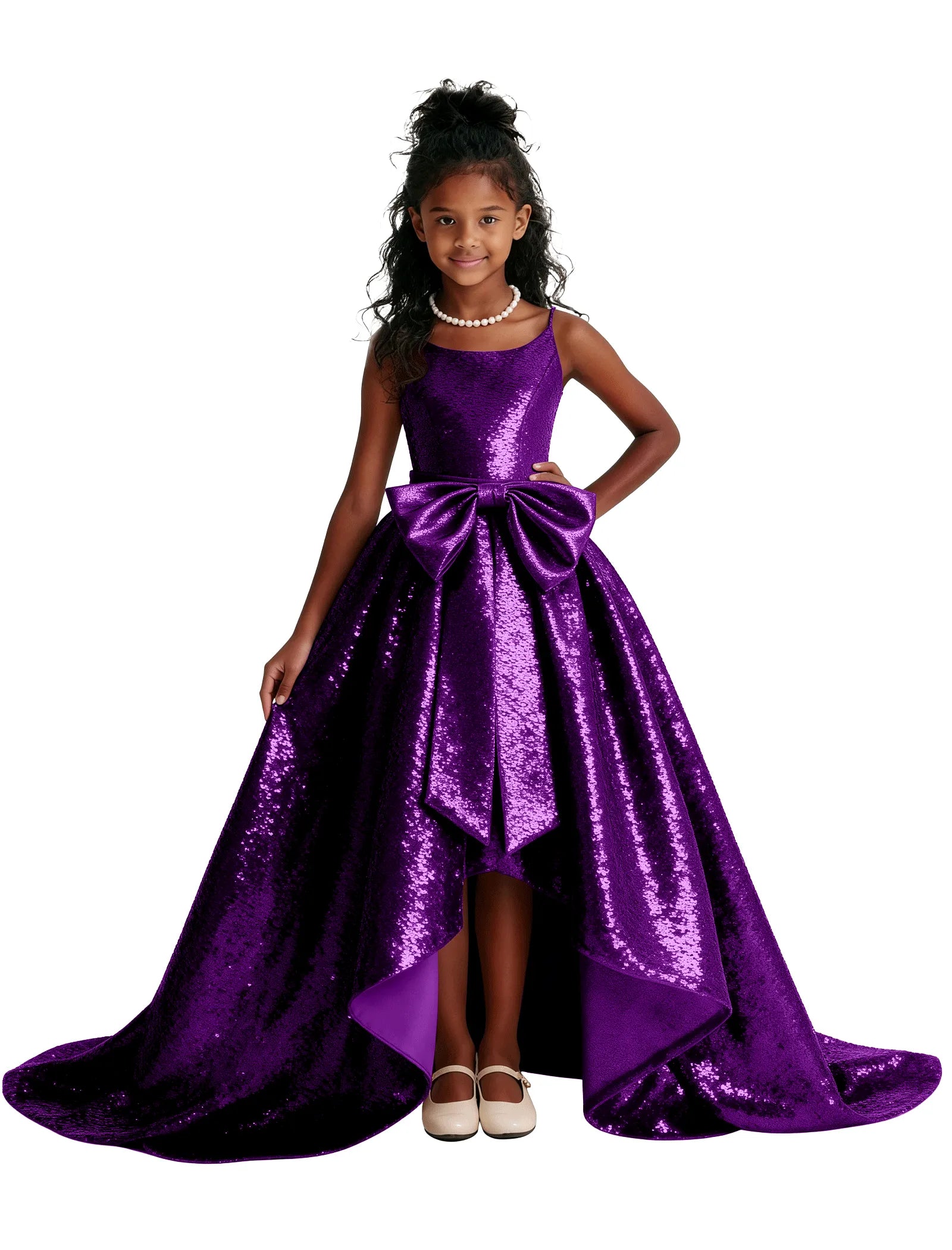 Sequin Ball Gown Party Dress for Girls
