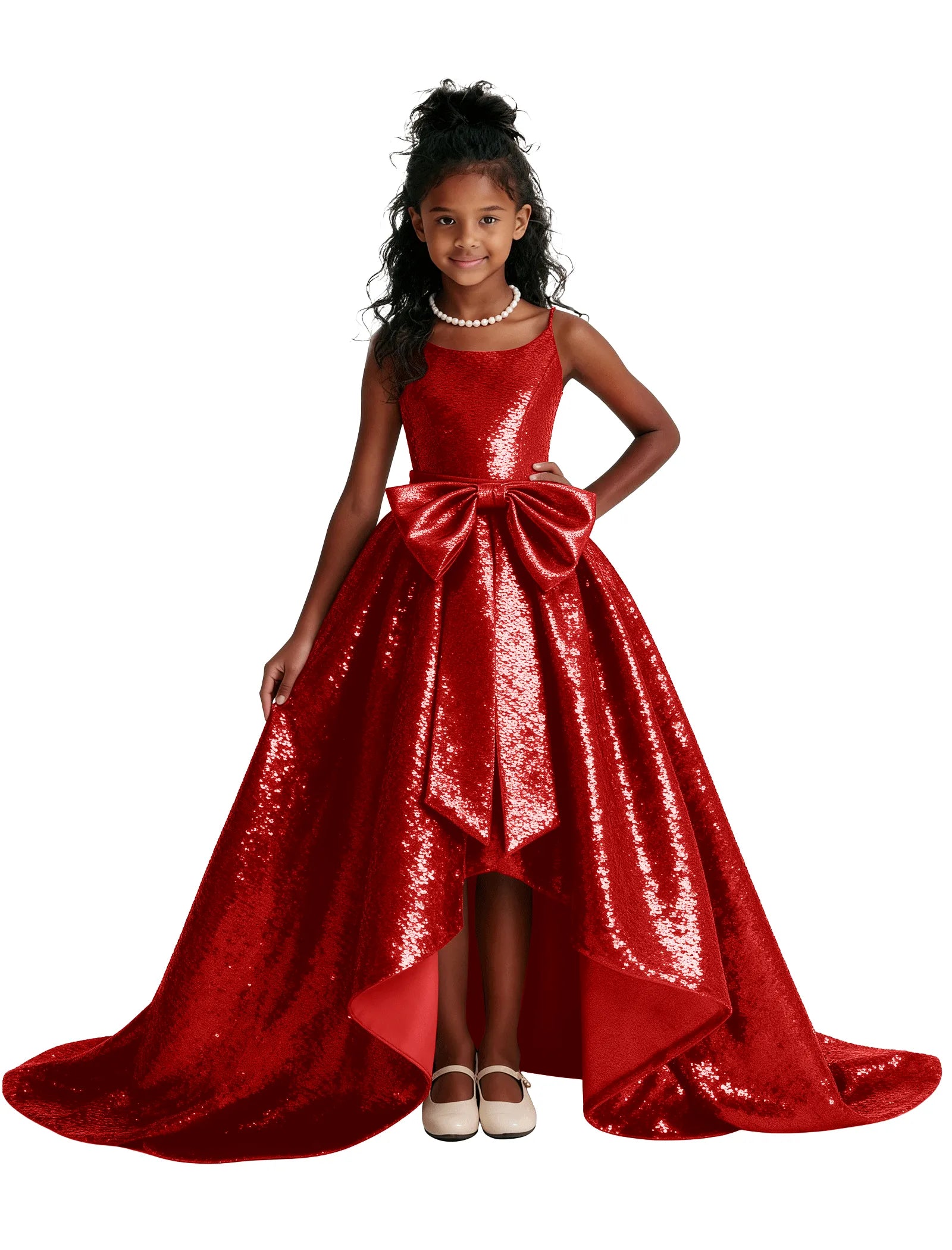 Sequin Ball Gown Party Dress for Girls
