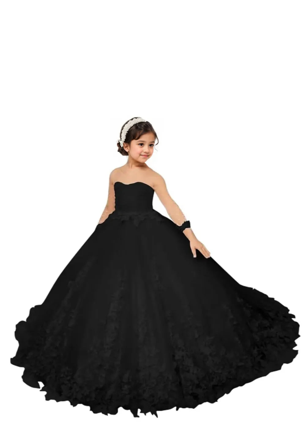 Couture Lace Tulle Flower Girl Dress for Weddings
