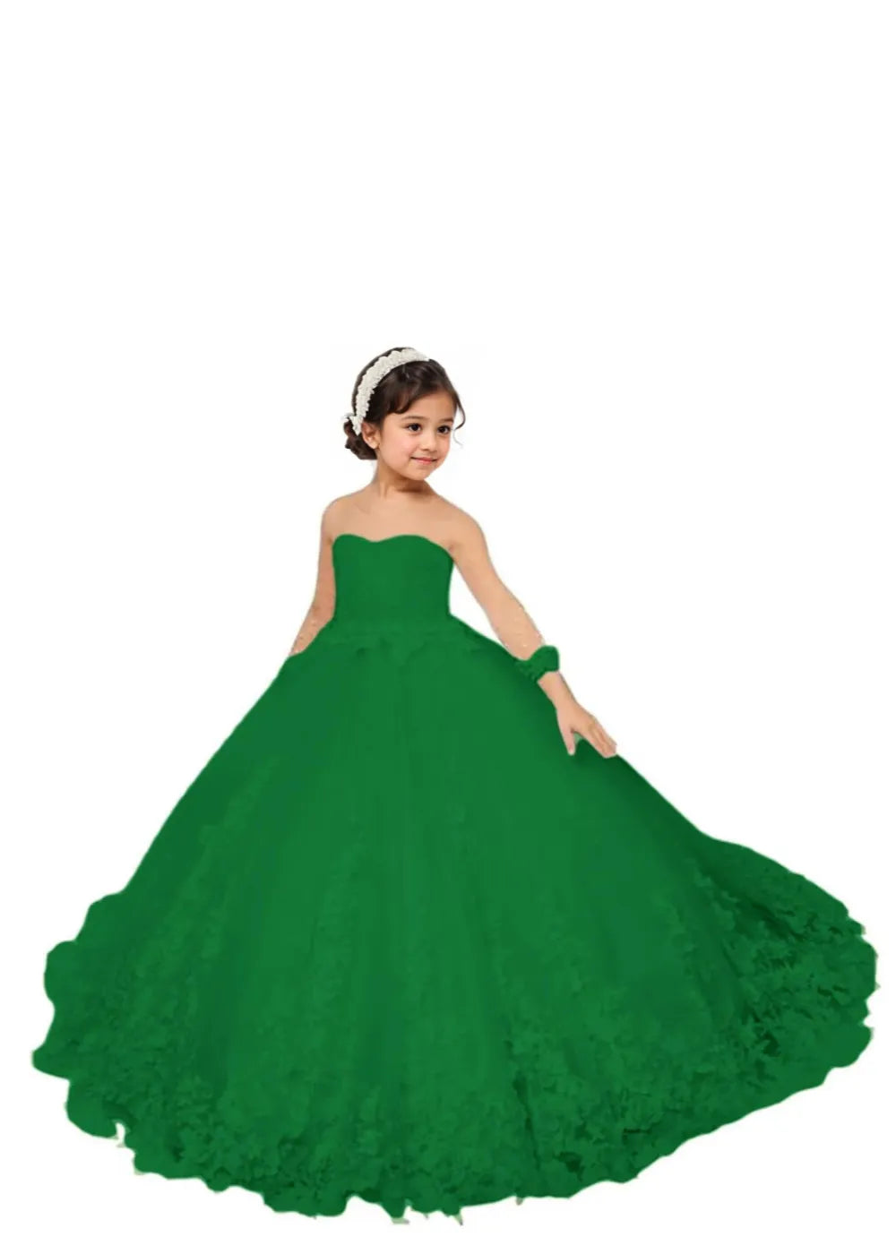 Couture Lace Tulle Flower Girl Dress for Weddings