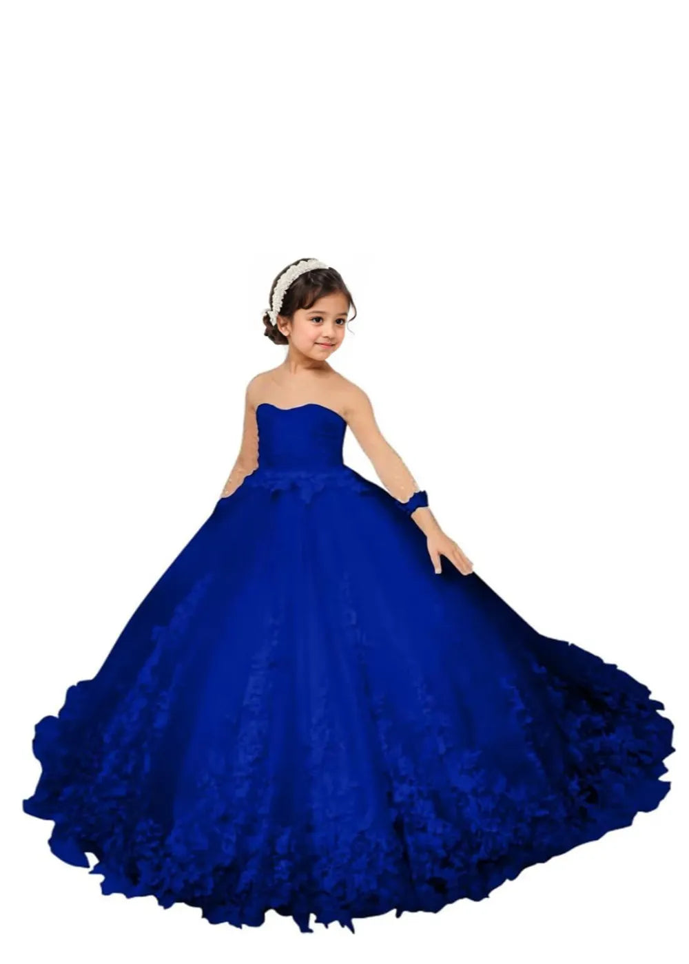 Couture Lace Tulle Flower Girl Dress for Weddings