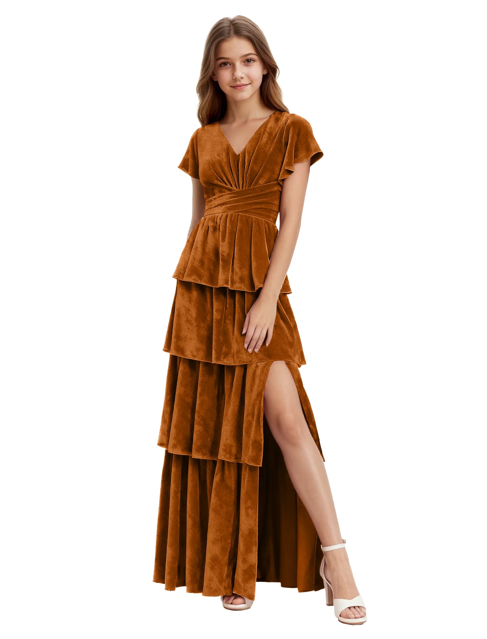 Elegant Velvet Special Occasion Dress