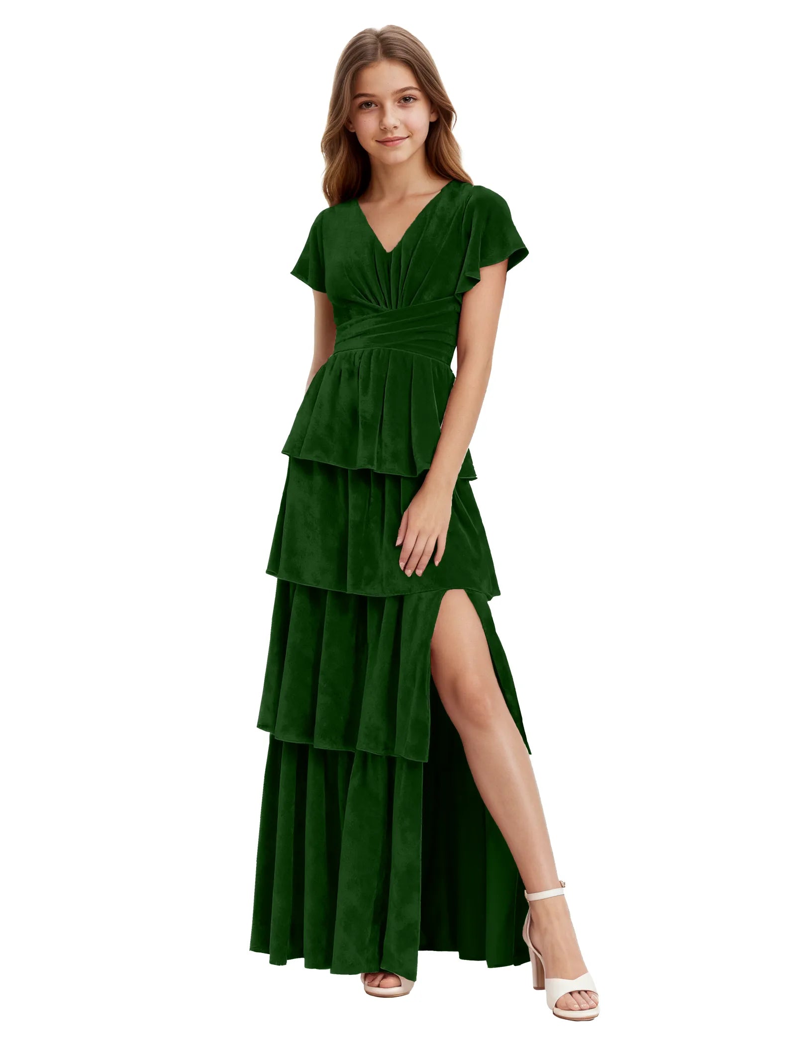 Elegant Velvet Special Occasion Dress