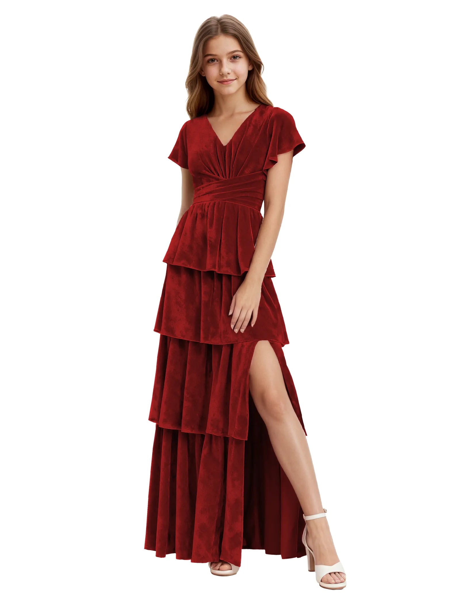 Elegant Velvet Special Occasion Dress