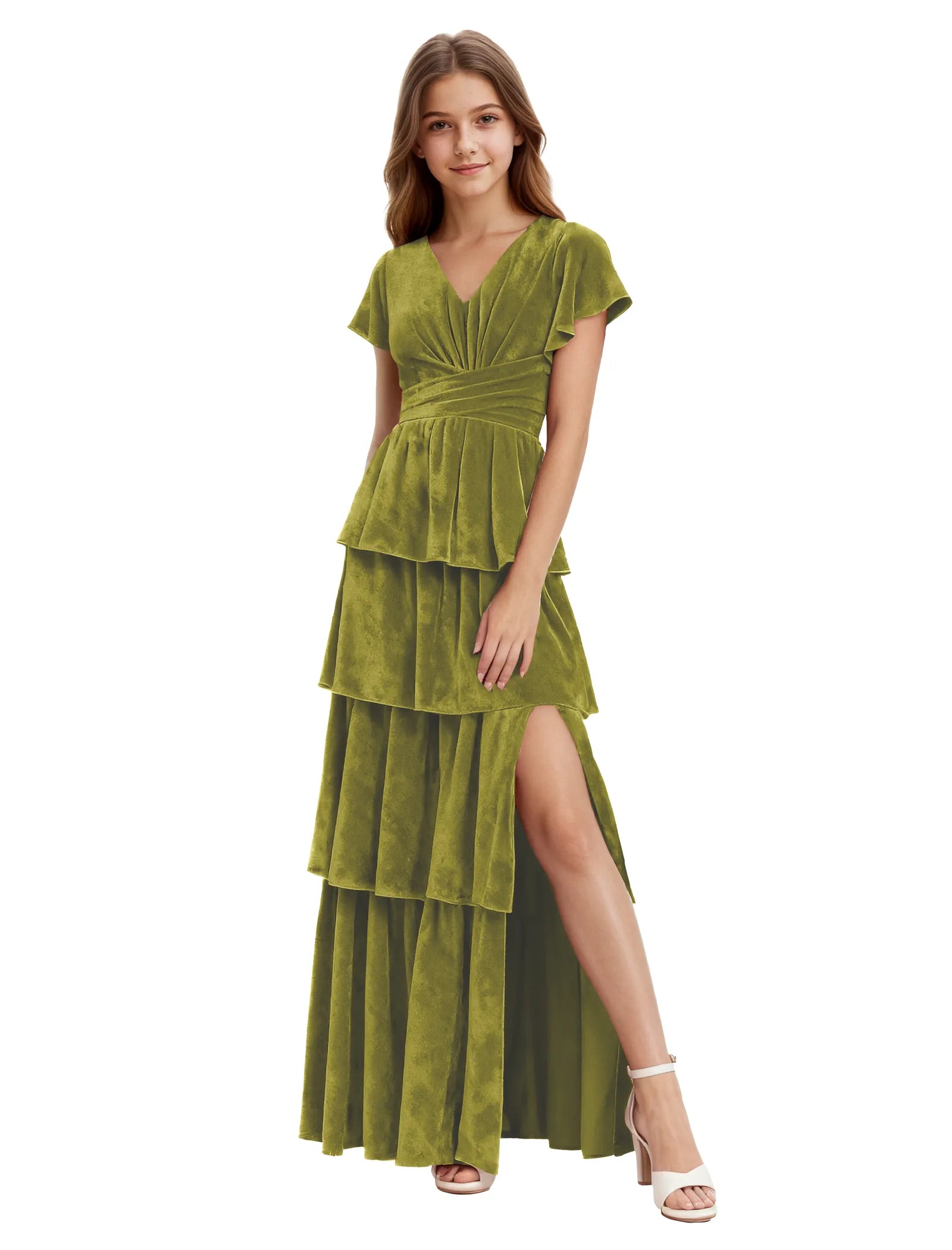 Elegant Velvet Special Occasion Dress