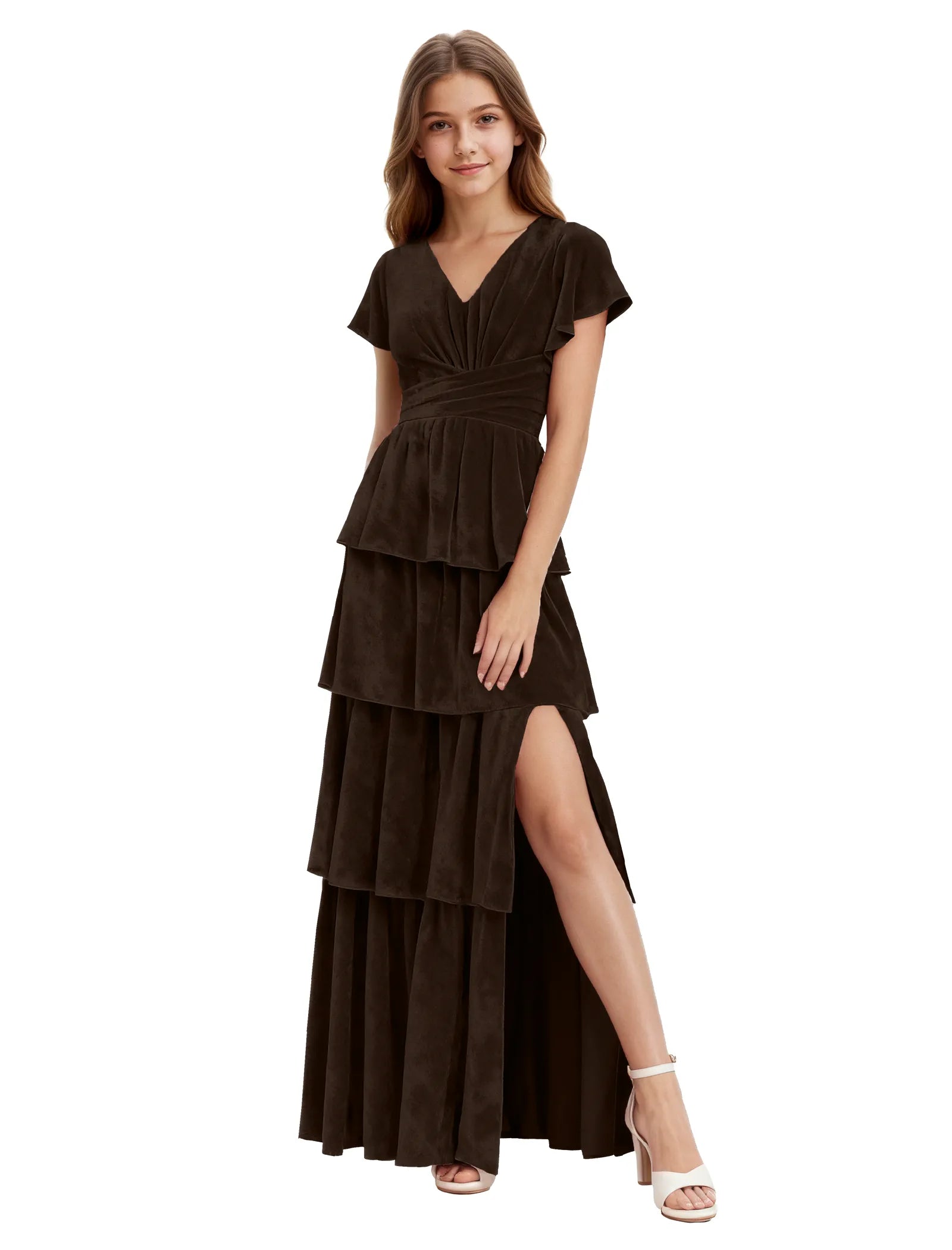 Elegant Velvet Special Occasion Dress
