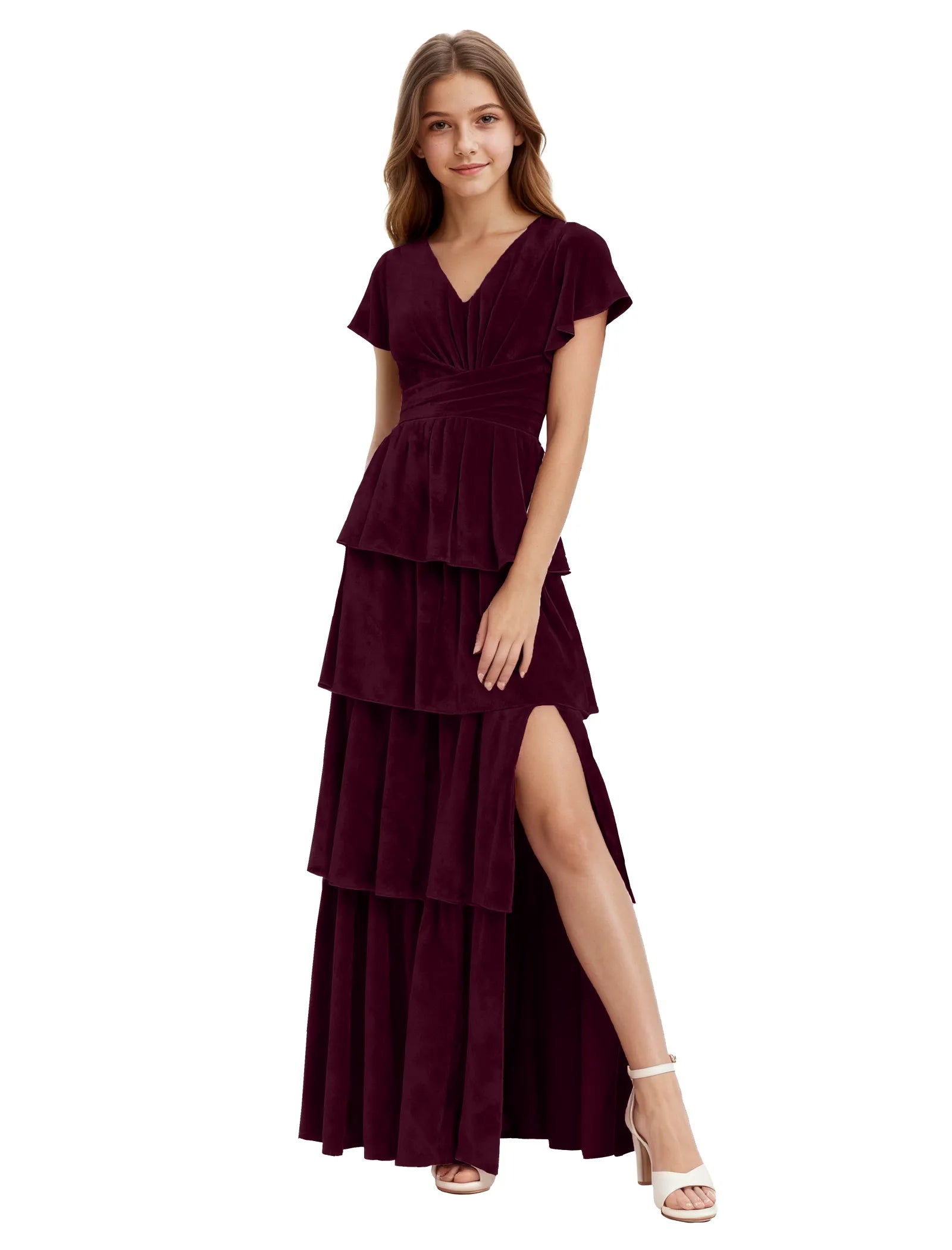 Elegant Velvet Special Occasion Dress