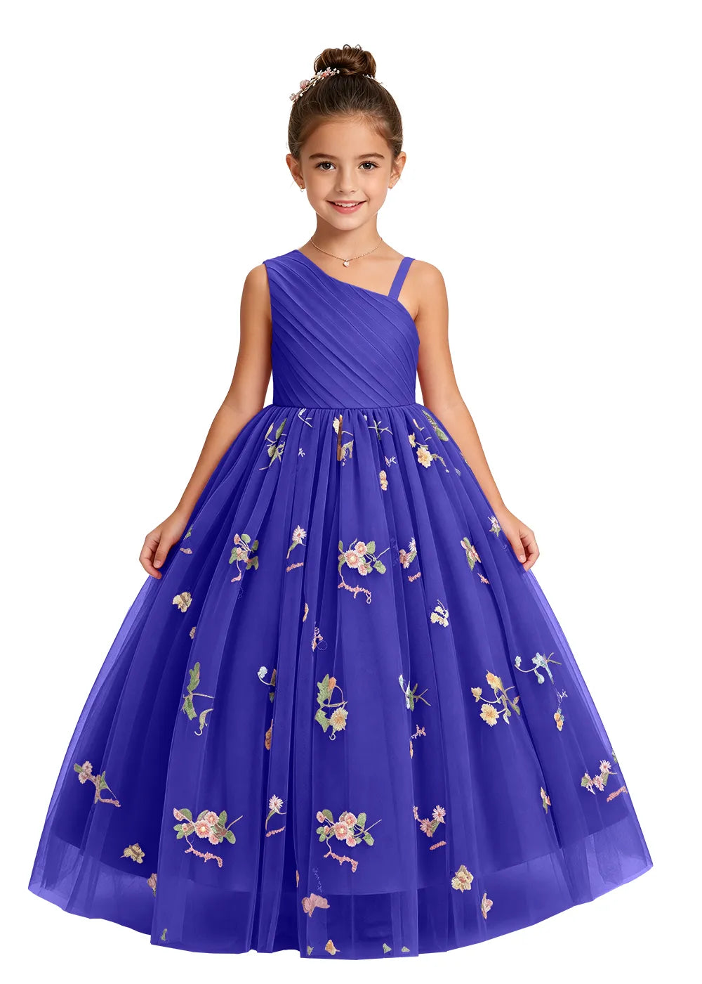 Spitzenkleid mit schulterfreiem Design