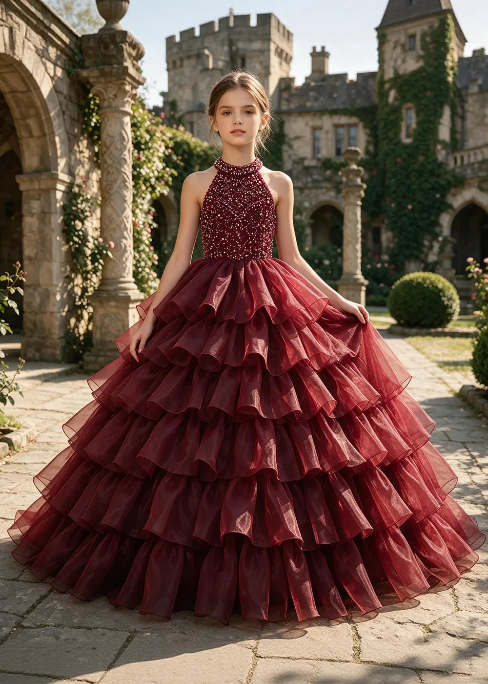 Spitzenkleid mit schulterfreiem Design