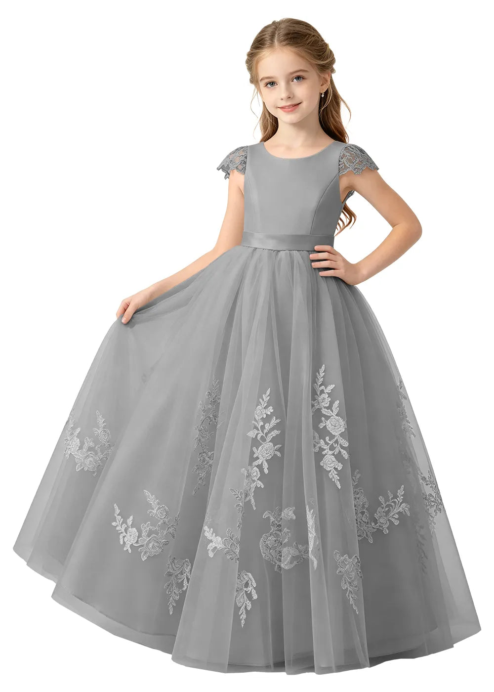 Spitzenkleid mit schulterfreiem Design