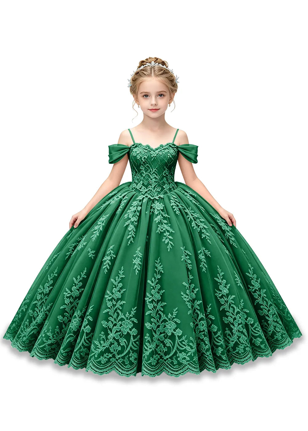 Fairytale Lace Princess Ball Gown for Girls