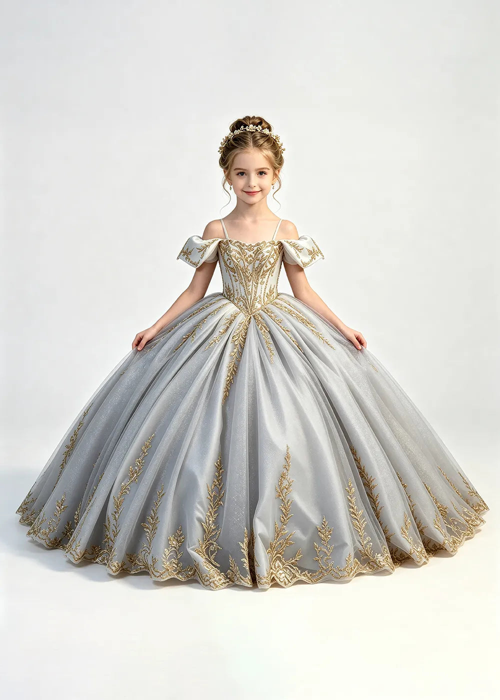 Spitzenkleid mit schulterfreiem Design