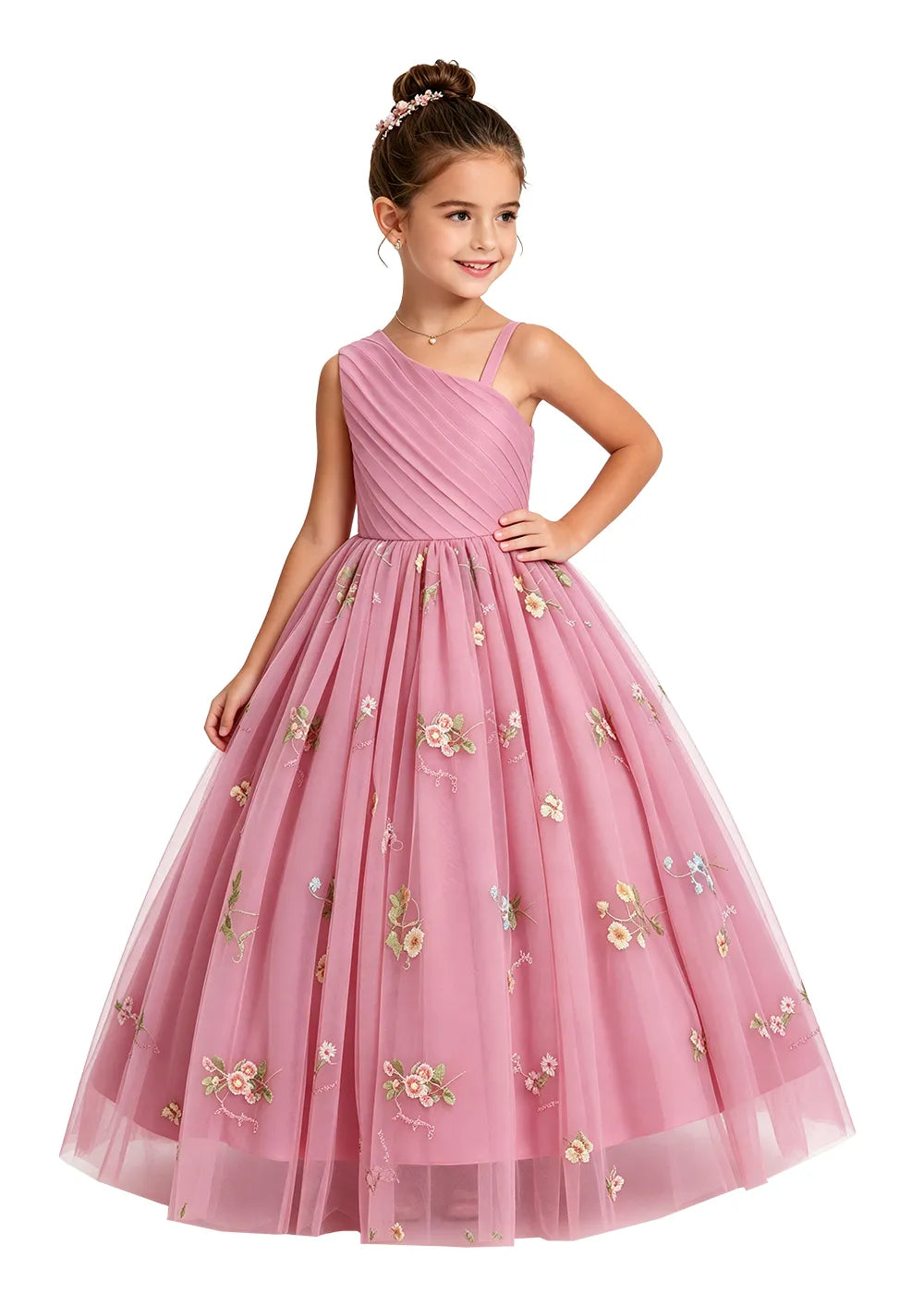Spitzenkleid mit schulterfreiem Design