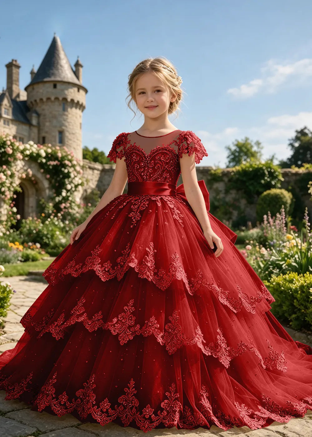 Spitzenkleid mit schulterfreiem Design