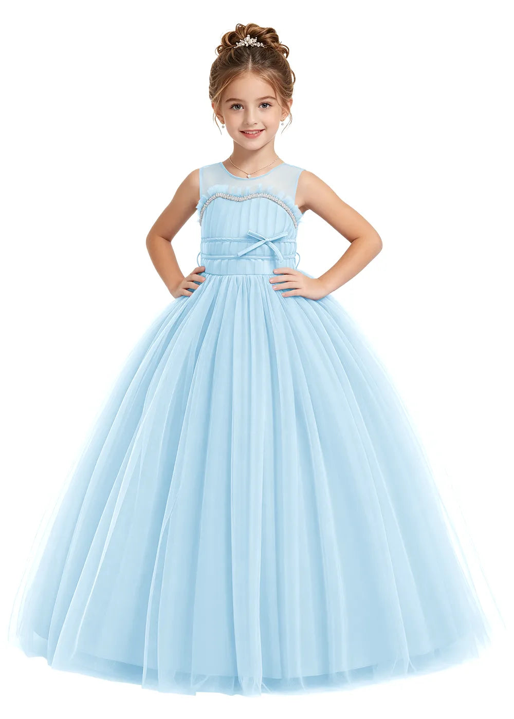 Spitzenkleid mit schulterfreiem Design