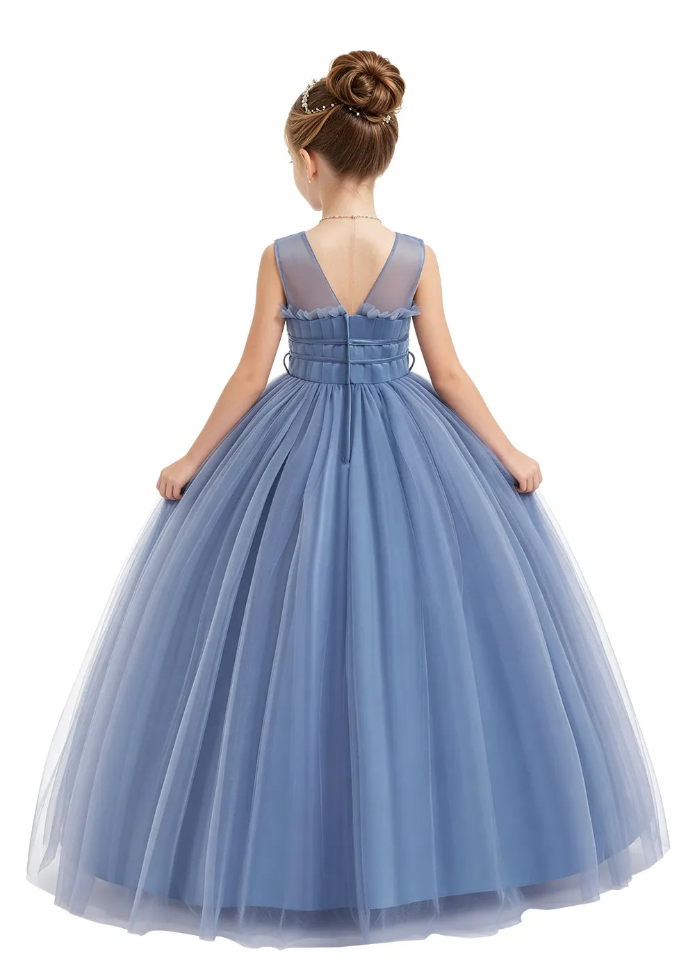 Spitzenkleid mit schulterfreiem Design