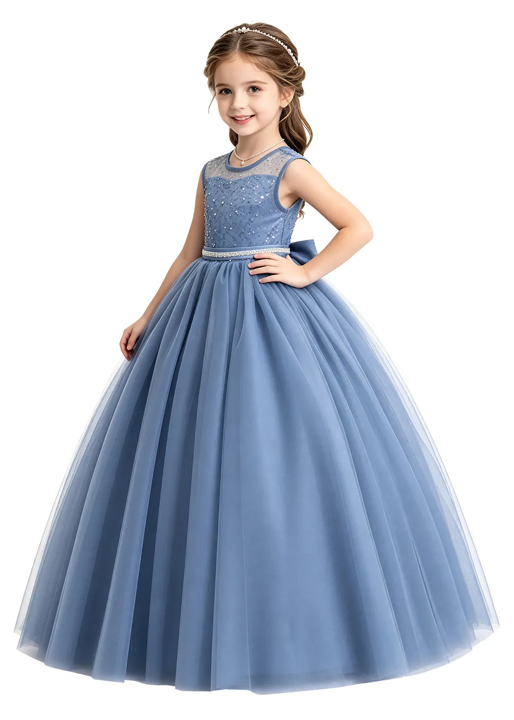 Sparkle Bodice Girls Formal Gown