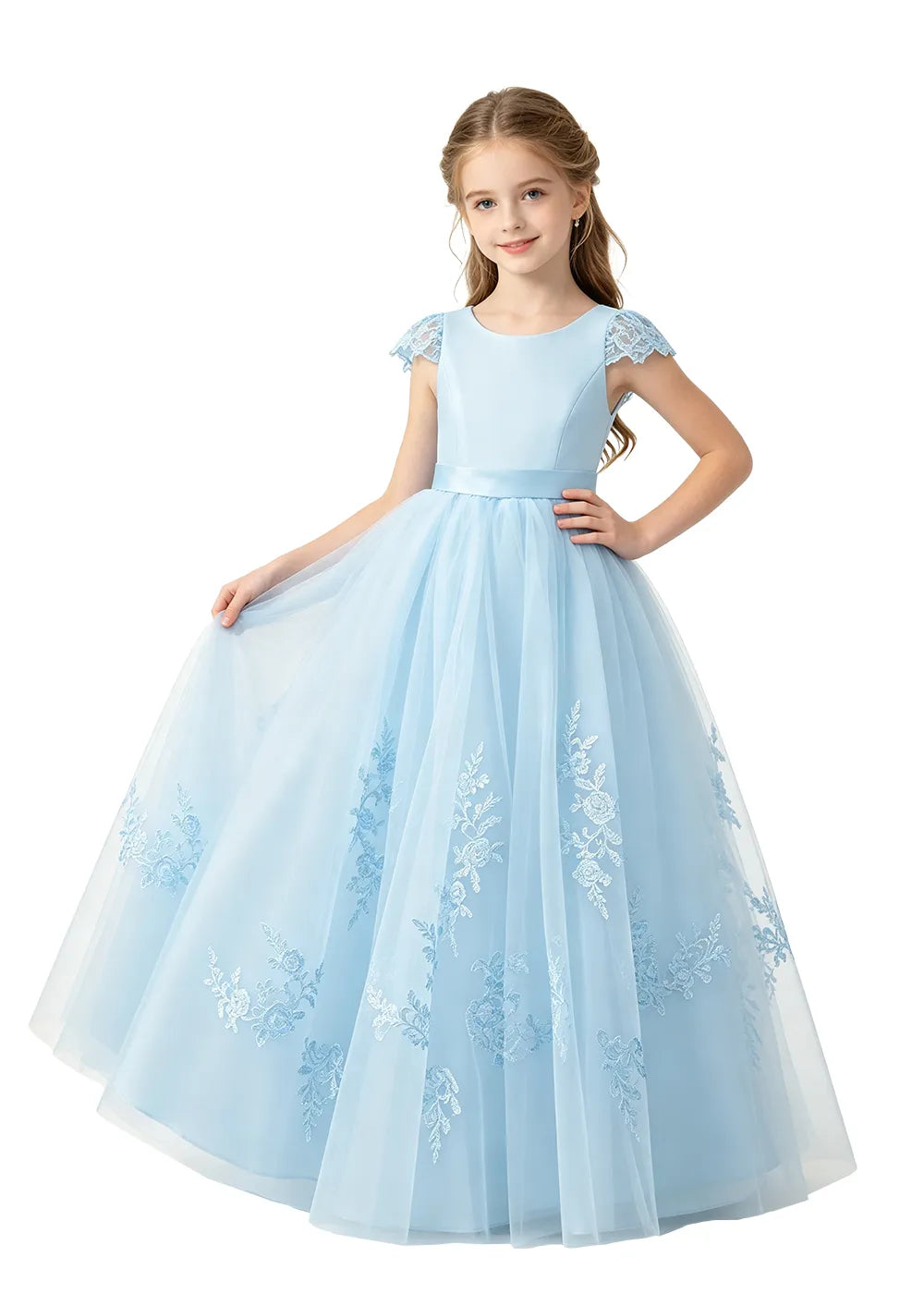 Spitzenkleid mit schulterfreiem Design