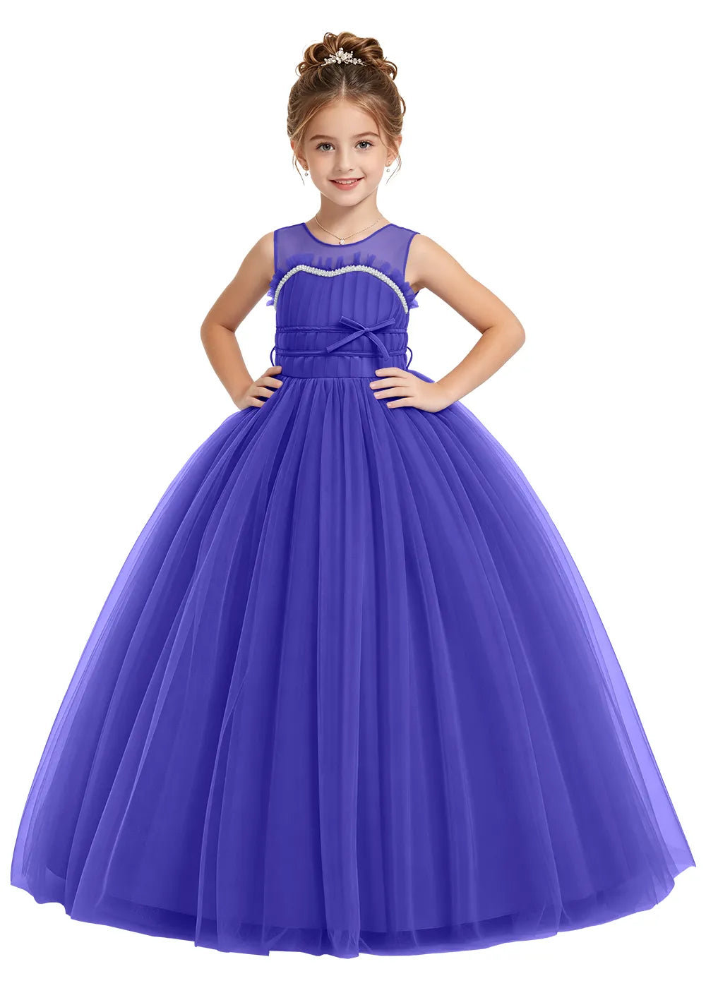 Spitzenkleid mit schulterfreiem Design